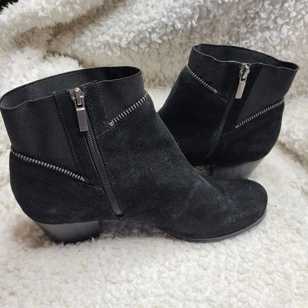 Ros‎ Hommerson Bess Black Leather Ankle Boots size 10.5